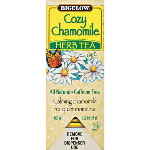 Bigelow® Cozy Chamomile Herbal Tea Bags, Caffeine Free